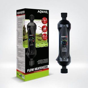 Обігрівач Aquael для акваріуму Flow Heater проточний з системою регулювання One Touch 500 Вт 122918 фото