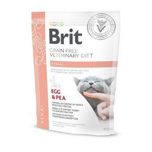 Корм сухий Brit Grain Free VetDiet Cat Renal для котів з захворюванням нирок з яйцем та горохом 400 г 170958/528332 фото