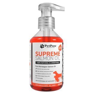 Масло лососевое SUPREME SALMON OIL для собак и кошек для улучшения состояния кожи и шерсти 300 мл E20000496 фото