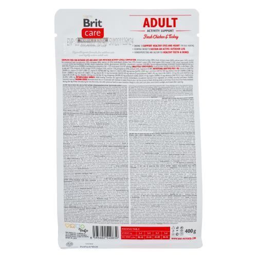 Корм сухий Brit Care Cat Grain Free Adult Activity Support для вуличних та дорослих котів філе індички та курки 400 г 171299 фото