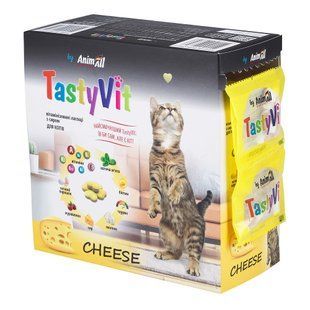 AnimAll TastyVit вітамінізовані ласощі з сиром для котів, 600шт (50пак х12шт) 183840 фото