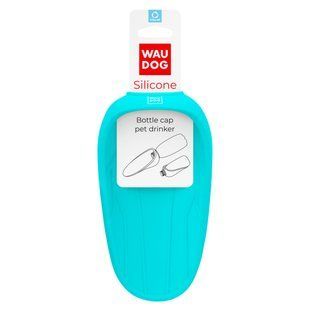 Поїлка-насадка на пляшку WAUDOG Silicone, 165х90 мм блакитний 50772 фото