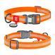 Ошейник для собак водостойкий WAUDOG Waterproof с QR-паспортом, светоотражающий, пластиковая пряжка, M, Ш 20 мм, Д 28-40 см, оранжевый 26154 фото 1