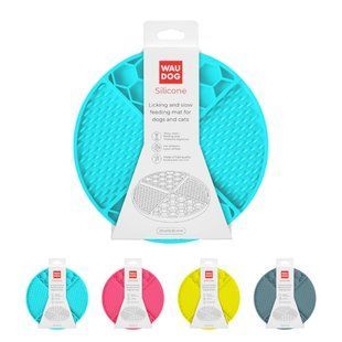 Коврик для слизывания и медленного питания WAUDOG Silicone, 211х211х30 мм, голубой 23502 фото
