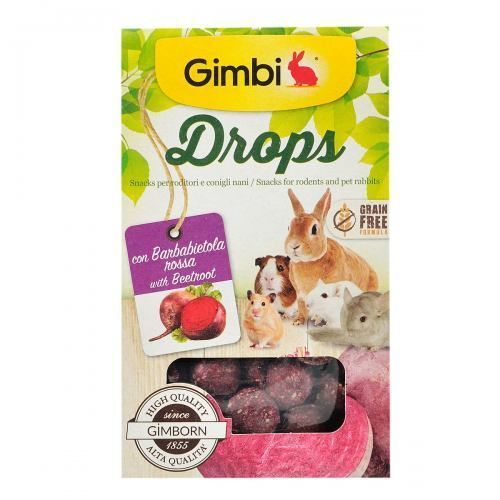 Ласощі GimBi для гризунів дропси з буряком 50 г 2.201887/17486 фото