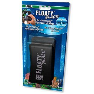 Плаваючий магнітний скребок з лезом JBL Floaty Blade L для чищення товстих акваріумних стекол 15 мм 52424 фото