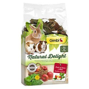 Ласощі GimBi для гризунів Natural Delight з кульбабою та яблуком 100 г 2.210162/14800 фото