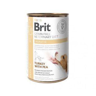Вологий корм Brit Grain Free Veterinary Diets Hepatic для собак для підтримки функцій печінки при печінковій недостатності з 100275/6030 фото