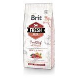 Корм сухой Brit Fresh Beef/Pumpkin Puppy Large для щенков и молодых собак больших пород с говядиной и тыквой 12 кг 170991/530755 фото