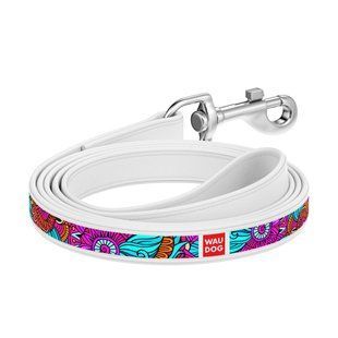 Повідець WAUDOG Design з малюнком "Літо" (ширина 18 мм, довжина 122 см) білий 378415 фото