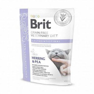 Корм сухий Brit Grain Free VetDiet Cat Gastrointestinal для котів з порушеним травленням з оселедцем лососем яйцем та горохо 170964/528431 фото