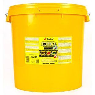 Корм Tropical Tropical для всіх акваріумних риб пластівці 21 л / 4 кг 74429 фото