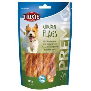 Ласощі Trixie Flags with Chicken Breast для собак Прапорець з курячою грудкою 100 г 31539 фото