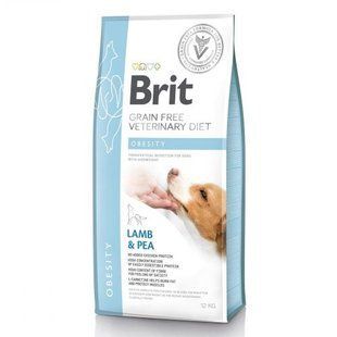 Корм сухий Brit Grain Free VetDiet Dog Obesity для собак для корекції ваги беззерновий з ягням індичкою та горохом 12 кг 170940/8066 фото