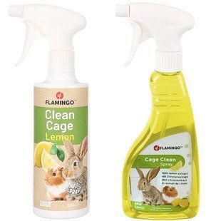 Flamingo Clean Spray Lemon ФЛАМІНГО КЛІН СПРЕЙ ЛИМОН для очищення кліток гризунів 200453 фото