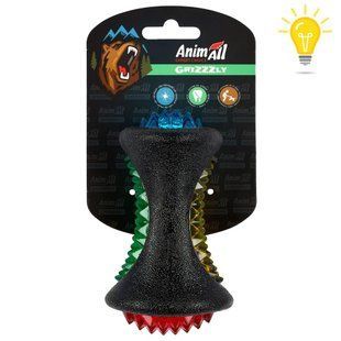 Игрушка AnimAll GrizZzly LED-кость светящаяся для собак, черный, 12,5&times;7,1 см 141385 фото