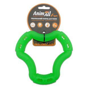 Игрушка AnimAll Fun кольцо 6 сторон для собак, зеленый, 15 см 111359 фото
