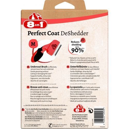 Дешеддер 8in1 Perfect Coat для вычесывания собак размер М 6,5 см 661616/151791/661508 фото