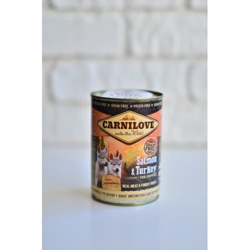 Корм вологий Carnilove Puppy k консерви для цуценят з лососем та індичкою 400 г 100130/529254 фото