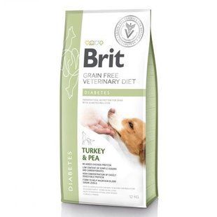 Корм сухий Brit Grain Free VetDiet Dog Diabetes для собак з цукровим діабетом з індичкою та горохом 12 кг 170942/528097 фото