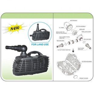 Помпа Resun EP-12000 прудовая фонтанная (150W, 12000л/ч, 5 метрів) 44132 фото