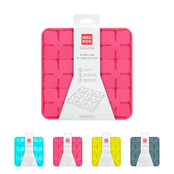 Коврик для поиска корма WAUDOG Silicone, 205х205х17 мм, розовый 23517 фото