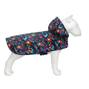 Дождевик-накидка с капюшоном для собак WAUDOG Clothes, рисунок "Бесконечные миры", XS, А 26-29 см, B 32-41 см, С 21-26 см 355-4058 фото