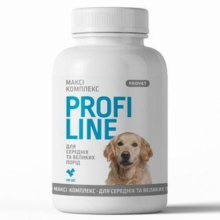 Витамины Provet PROFILINE для собак МАКСИ комплекс для средних и крупных пород для опорно-двигательного аппарата 100 таб PR243169 фото