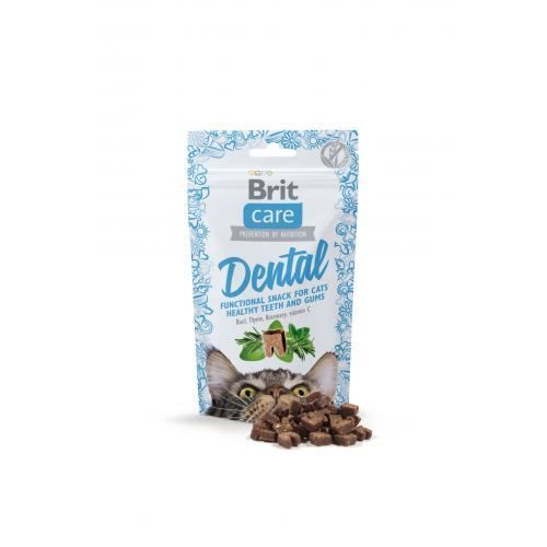 Ласощі Brit Care Functional Snack Dental для котів для здоров&rsquo;я зубів та ясен з індичкою 50 г 111263/1371 фото