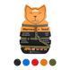 Шлей Dog Extreme из нейлона для кошек с поводком (ширина 10мм, А:20-30см, В:25-40см, длина 110см) хаки 428531 фото 1
